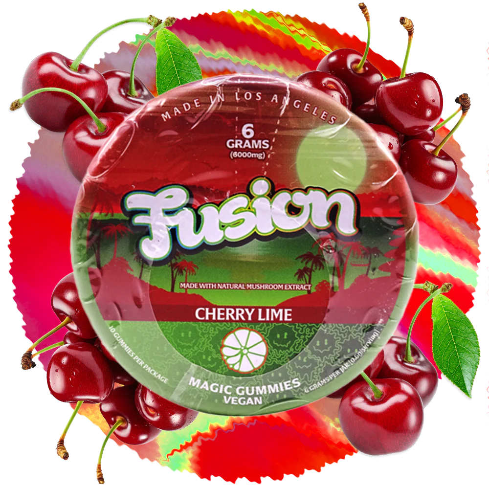 Cherry Lime Fusion Shroom Gummies